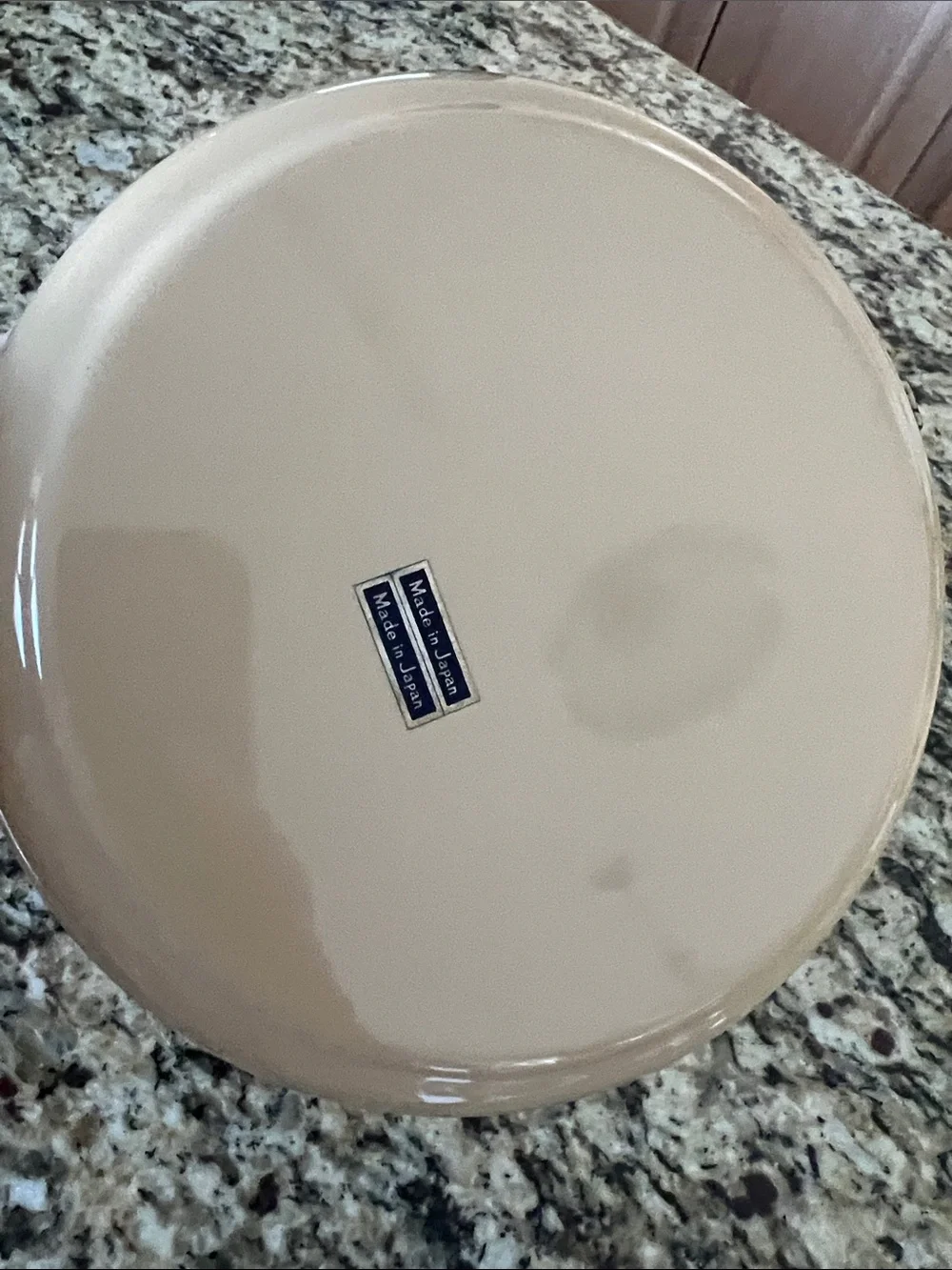 Ginger and Cream Small Skillet with black Handle - Porcelain Interior - NWT
